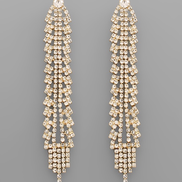 Crystal Cascade Style Earrings - Picture 1 of 1